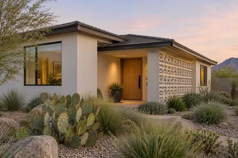 Illustrative Arizona ranch screen block porch; not a specific community or available property. Not a depiction of Sanctuary or an available home.