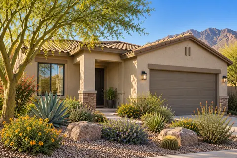 Illustrative Arizona southwestern single story; not a specific community or available property. Not a depiction of McCartney Center or an available home.