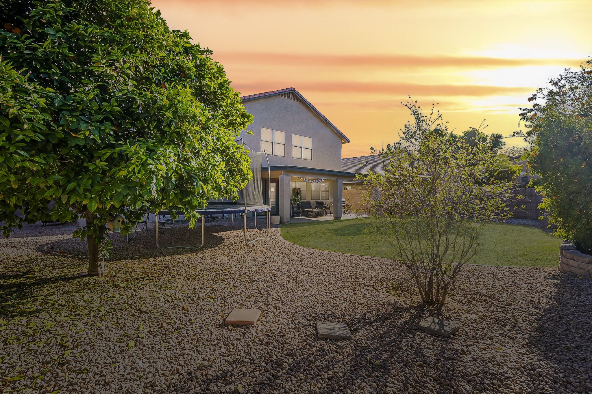 Arizona custom home and outdoor living area in a natural desert setting
