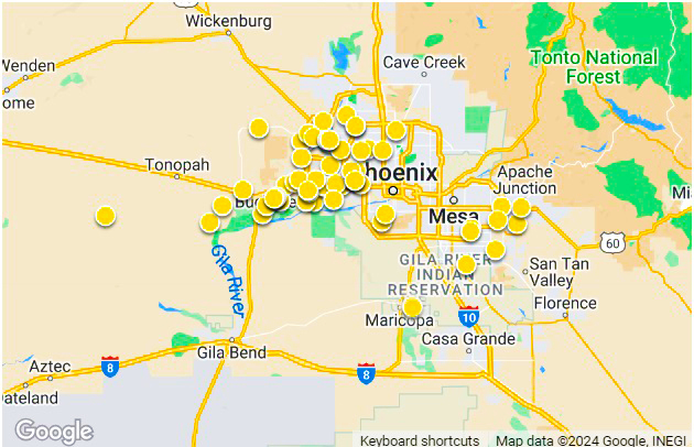 Andrew Piane Realtor Sold Homes Service Coverage Area Map
