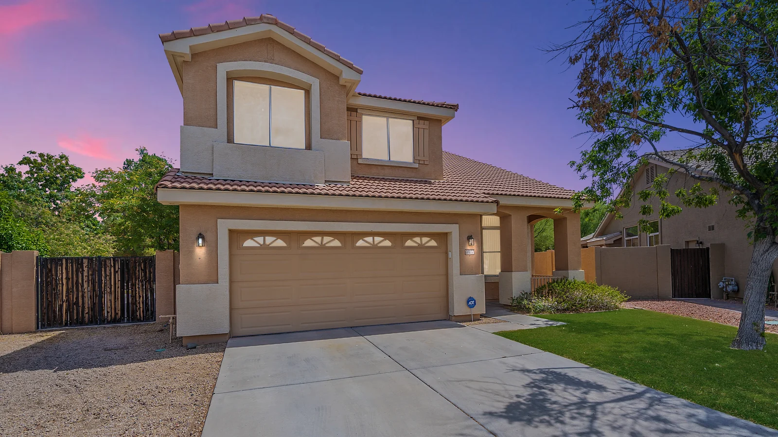 Arizona home exterior at twilight for an assumable FHA or VA mortgage guide
