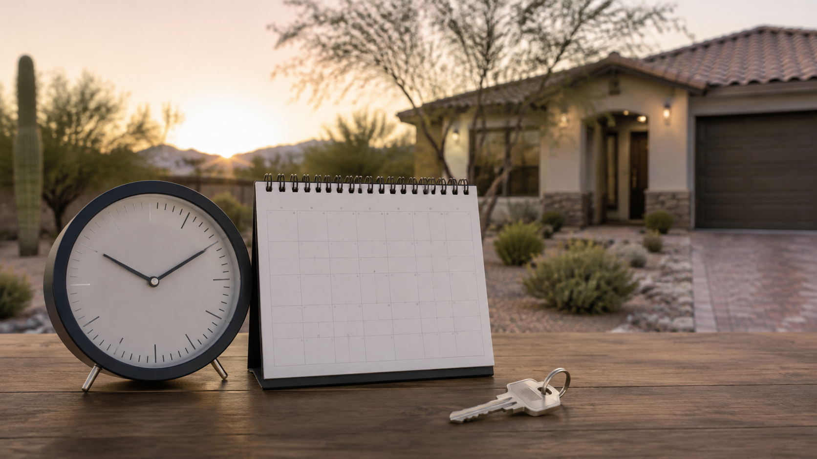 Phoenix area home with a visual timeline from listing through closing